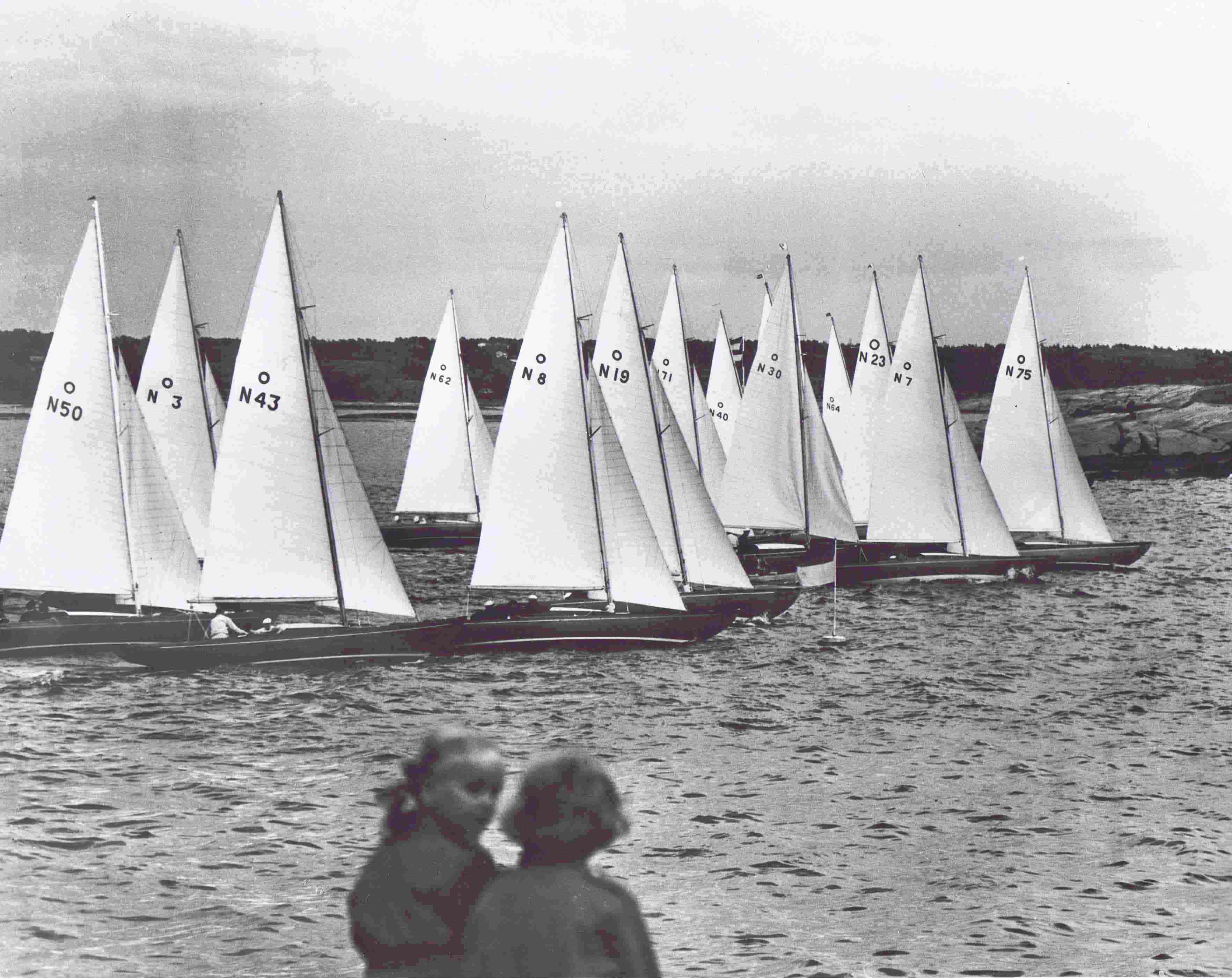 Knarrene starter på Hankø 1955 cr